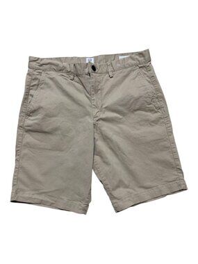 Gap For Good Men’s Khaki Chino Shorts Size 31 Beige Casual Flat Front